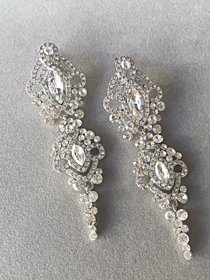 Tiered Luscious Crystal Earrings