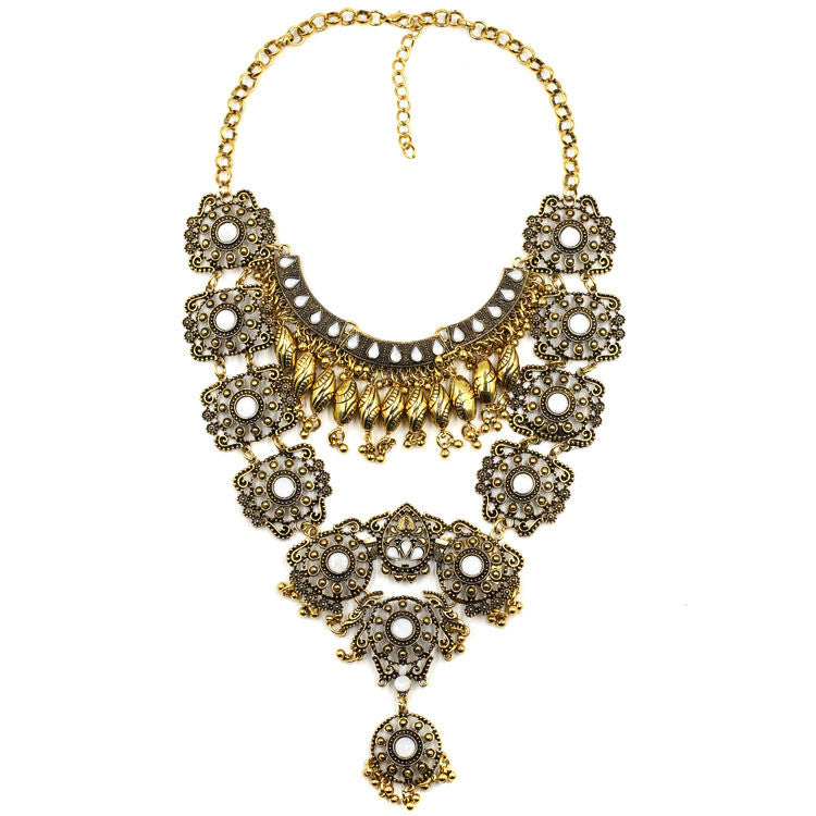 Antiqued Savannah Statement Necklace