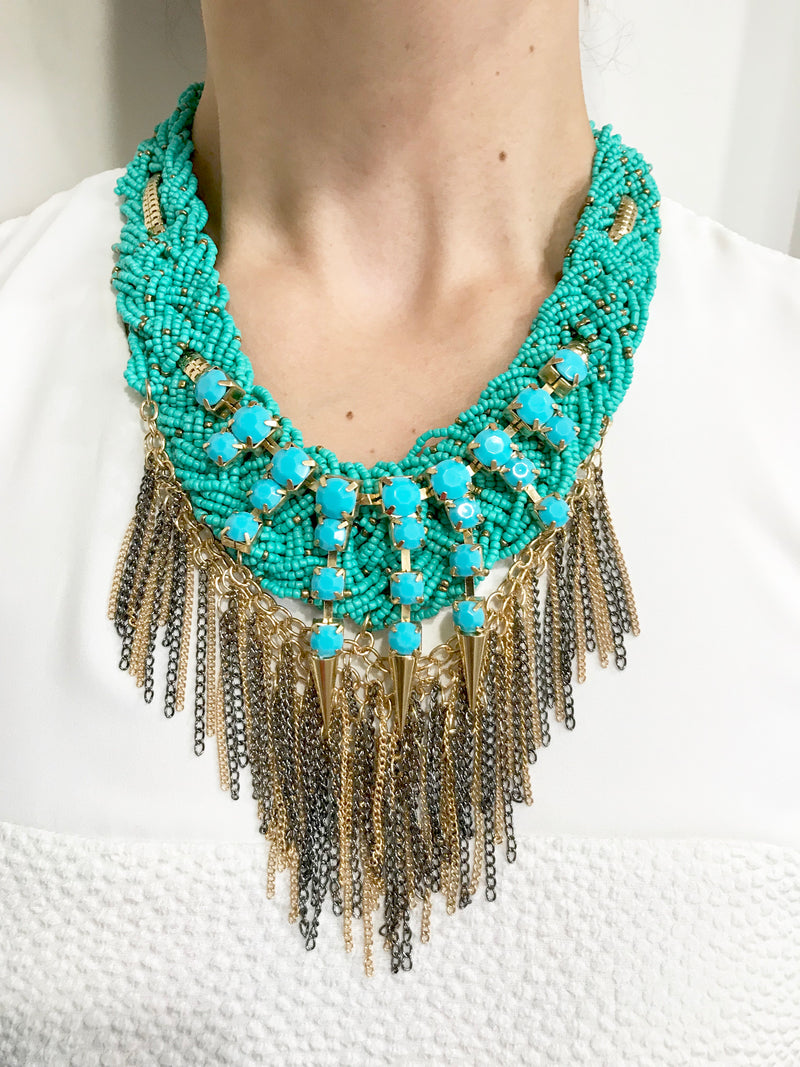 The ARIA Turquoise Chain Necklace