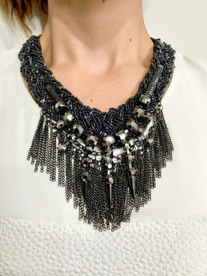 The ARIA Pewter Chain Necklace